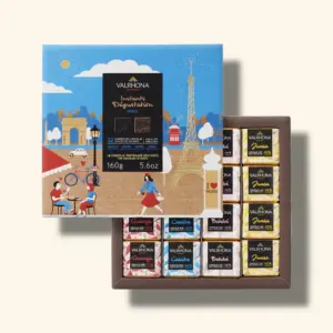 Coffret 32 carres paris lait et noir